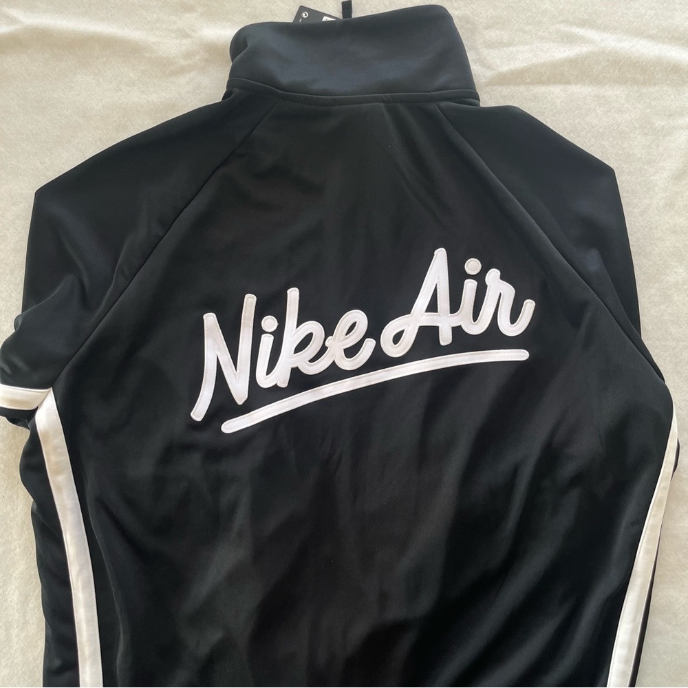 Nike Air Script Full Zip Loose Fit Mens Warm Up Jacket Black BV5154-010 New Sz L